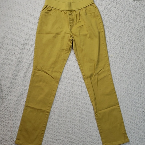 Bang Bang mustard yellow legging skinny pants pull on elastic waist small. - Picture 5 of 7
